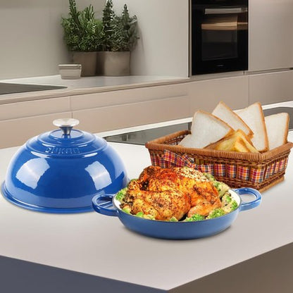 CUKOR 7QT Dutch Oven Pot - Enameled Cast Iron for Baking & Cooking | Non-Stick Lid for Oven & Stovetop