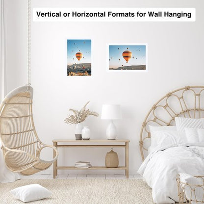 JCJMY 6x8 Picture Frame White for Wall Hanging or Tabletop, Wall Mounting Horizontally or Vertically, 6 x 8 Wall Gallery Poster Photo Frame with Shatter Resistant Plexiglass, White