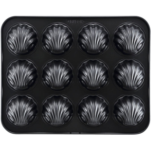 CHEFMADE Madeleine Pan, Nonstick 12 Cavity Spherical Shell Madeline Bakeware