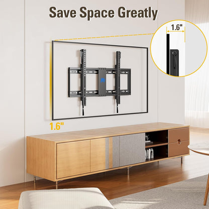 Mounting Dream Tilt TV Wall Mount - Fits 42-70 Inch TVs | Tilts Up to 20° | VESA 200x100 to 600x400mm | 132 lbs Capacity