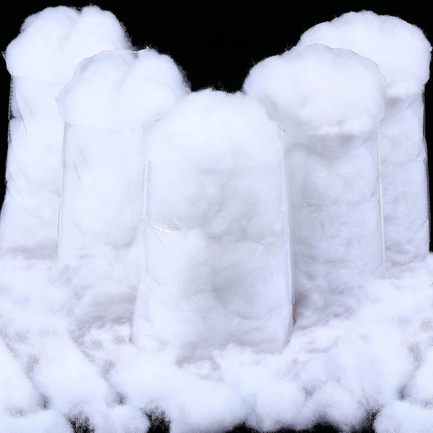 Shappy Christmas Fake Snow Decoration - 35.27 Ounce Fluffy White Cloud Fiber for Indoor Winter Decor