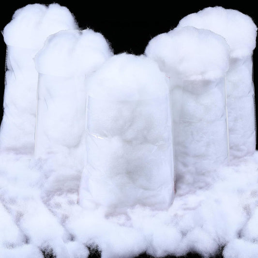 Shappy Christmas Fake Snow Decoration - 35.27 Ounce Fluffy White Cloud Fiber for Indoor Winter Decor