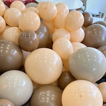 Voircoloria 105pcs Pastel Orange Balloons - 12 Inch Latex Party Balloons for Birthdays & Celebrations