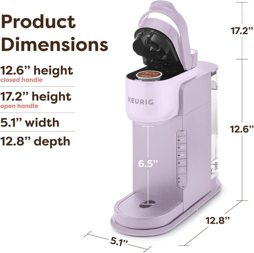 Keurig K-Express Single Serve Coffee Maker - 3 Brew Sizes, Strong Button, 42oz Reservoir | Lavender