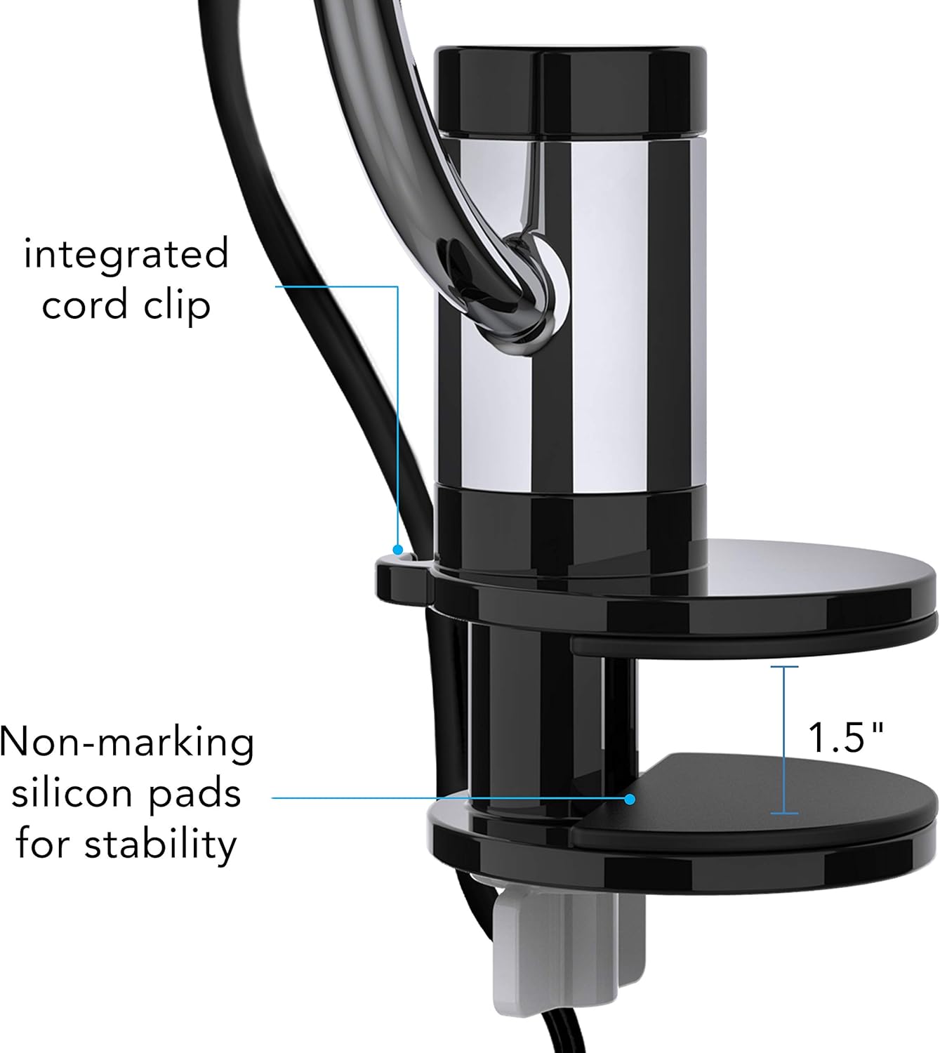 Vornado Pivot Clip Desk Fan - Portable 3-Speed Air Circulator with 360° Adjustable Axis | Whisper Quiet, Black