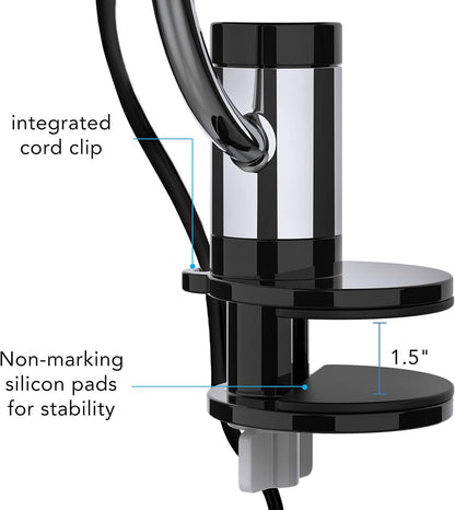 Vornado Pivot Clip Desk Fan - Portable 3-Speed Air Circulator with 360° Adjustable Axis | Whisper Quiet, Black