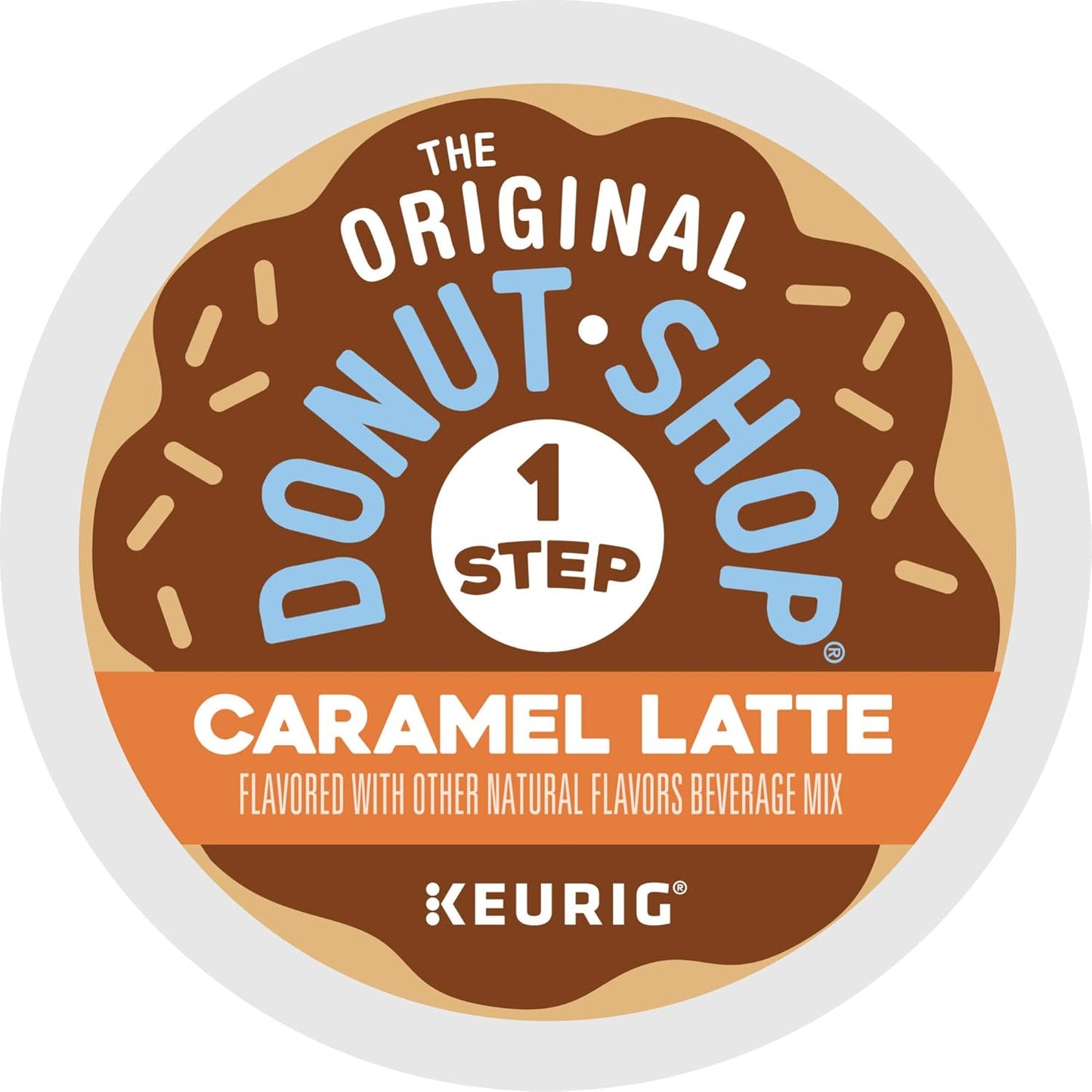 Original Donut Shop Caramel Latte K-Cup Pods - One-Step Brewing, 20 Count
