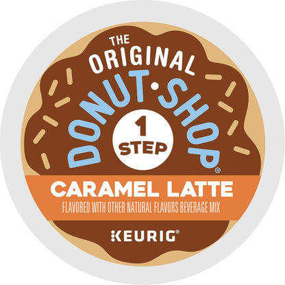 Original Donut Shop Caramel Latte K-Cup Pods - One-Step Brewing, 20 Count