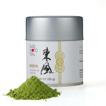 SUGIMOTO TEA Matcha Powder - Ceremonial Grade "KOCHI" - Premium Japanese Green Tea | 1.05 oz (30 g)