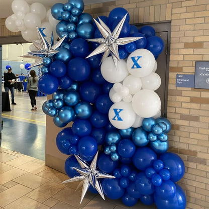 Voircoloria Royal Blue Balloons - 130pcs in Various Sizes for Birthday, Graduation & Baby Showers