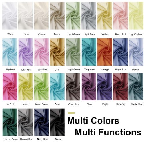 OWENIE Sheer Curtains, Chocolate Sheer Curtains 78 inch Length 2 Panels Set, Rod Pocket Voile Fimly Sheer Drapes for Living Room/Bedroom, 2pcs, Each 42" W x 78" L