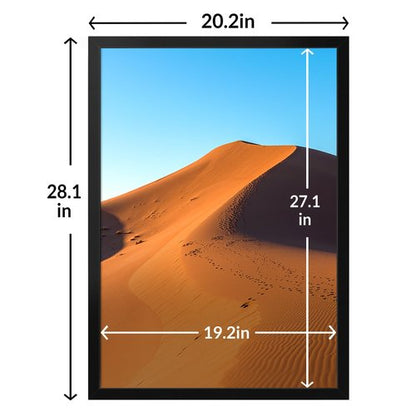 LaVie Home 19.7x27.6 Picture Frame for Wall Display, 19.7x27.6 Black Picture Frame with HD Plexiglas, 19.7 x 27.6 Frame 1 Pack, Display Frame for Vertical or Horizontal, Classic Collection