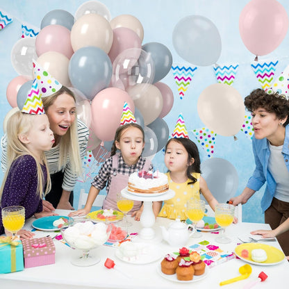 Regine Switzerland 50PCS Gender Reveal Balloon Set - Dusty Pink & Mist Blue 12-Inch Balloons for Baby Shower Decor