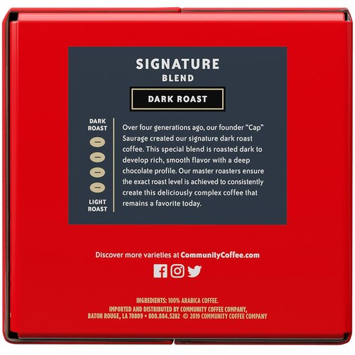 Community Coffee Signature Blend - Dark Roast Coffee Pods | 54 Count Compatible with Keurig 2.0