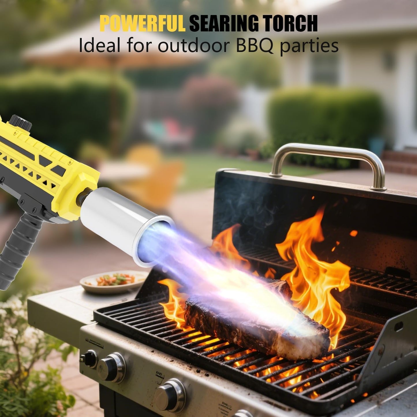 TBTeek Propane Torch - Powerful Adjustable Grill Torch for Cooking & BBQ | Ideal for Searing Steaks & Campfires
