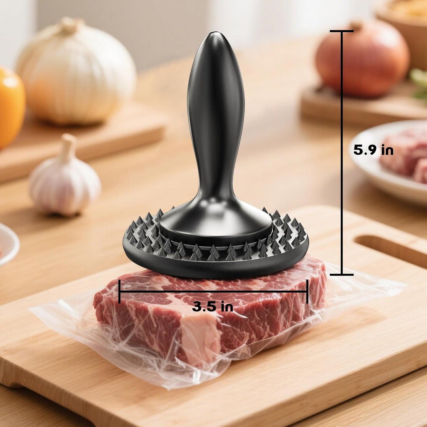 Skiennix Meat Chopper - Versatile Meat Tenderizer Tool for Effortless Cooking | Black Finish