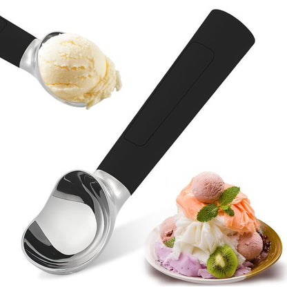 Electric Heated Ice Cream Scoop - Rechargeable Icecream Scoop with LED Display, IP67 Waterproof, Professional lce Cream Scoop for Hard lce Cream by Huyho (Black)