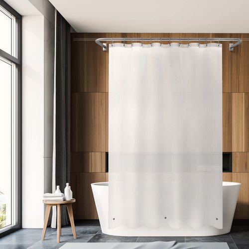 Barossa Design Frosted Shower Curtain Liner - Premium PEVA Shower Liner for Bathroom, BPA & PVC Free, No Chemical Smell, Lightweight Bath Curtain with 3 Magnets, Metal Grommets - Frost, Standard Size