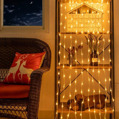 AWQ 300 LED String Lights - 8 Modes Fairy Lights for Home, Garden, Wedding | 6.6ft x 9.8ft Warm White