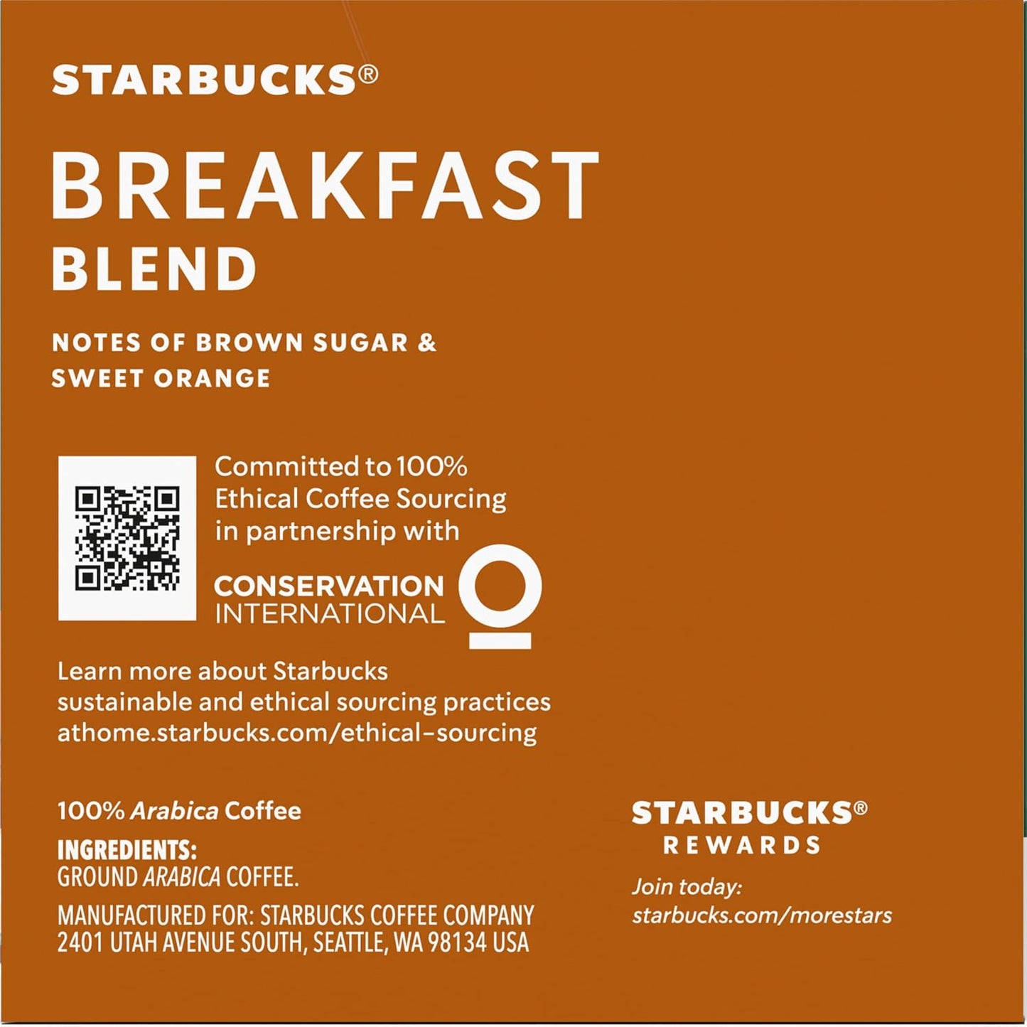 Starbucks Breakfast Blend Medium Roast Coffee K-Cup Pods - 40 Count (Pack of 4 Boxes)