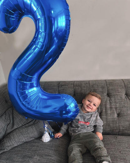 Number 24 Balloon by [Brand Name] - 40-Inch Navy Blue Birthday Decoration for 24th Celebration