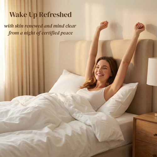 Beckham Hotel Collection Pillowcases Queen Size Set of 2, Cool Touch Cotton Sateen Fabric, 500TC, Silky Smooth & Soft, Open End, Dark Gray