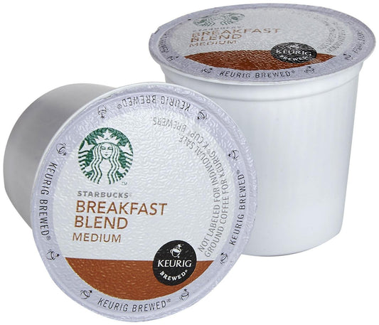 Starbucks Breakfast Blend K-Cup Pods - Smooth & Flavorful Coffee for Keurig Brewers | 16 Count