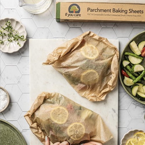 If You Care Parchment Paper Baking Sheets - Unbleached, Greaseproof Precut Liners - 12 Pack, 24-Count, Fits 12.5” x 16” Pans