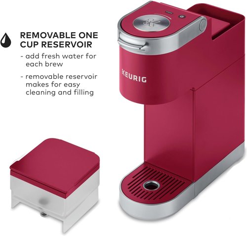 Keurig K-Mini Plus Coffee Maker - Single Serve K-Cup Pod Brewer | 6 to 12oz Sizes, Cardinal Red