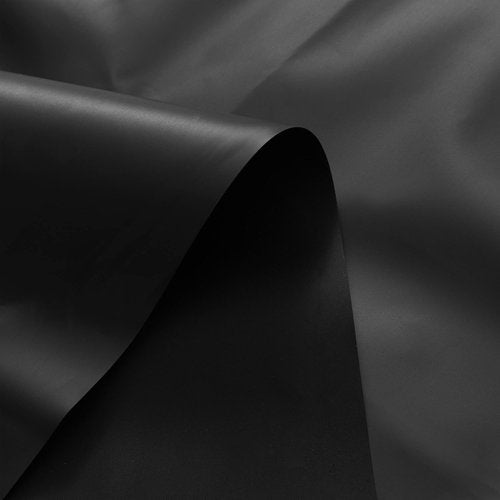 Barossa Design Black Shower Curtain Liner - Premium PEVA Plastic Black Shower Liner for Bathroom, Lightweight Standard Size Bath Curtain with 3 Magnets, Metal Grommets