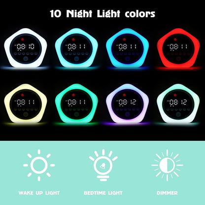 Ok to Wake Kids Alarm Clock with Green/Red Lights, Sleep Training Clock (Pack of 2) - Tiny Variation: Small