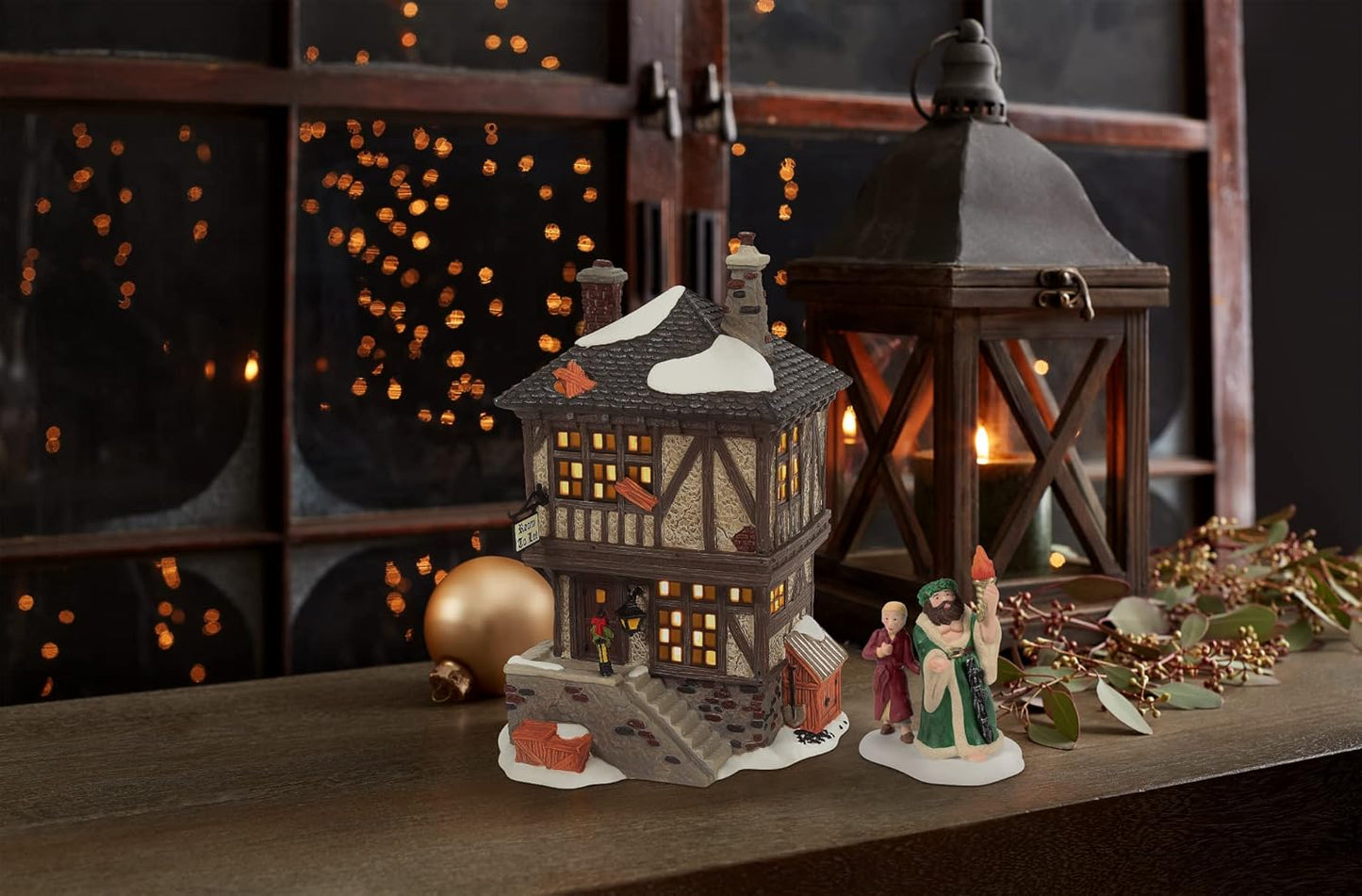 Department 56 Porcelain Dickens Village - A Christmas Carol Miner's Home Building & Figurine Set | 7.87 Inch, Multicolor