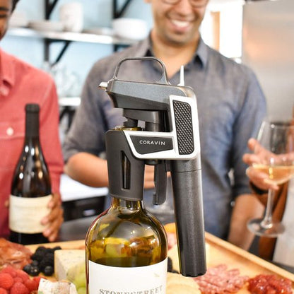 Coravin Model Two -Wine Preservation System - Bottle Opener, Needle Pourer, Aerator, and Wine Saver - Graphite - Includes 2 Argon Gas Capsules and Wine Needle