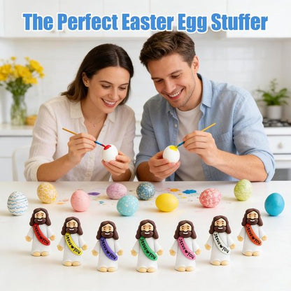 Little Jesus | 120 Mini Figurines Set - Cute Baby Jesus Pocket Gifts for Easter & Baptism