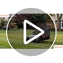 Orange Garvee 26-Inch Push Lawn Sweeper with 7Cu.ft Leaf & Grass Hopper Bag