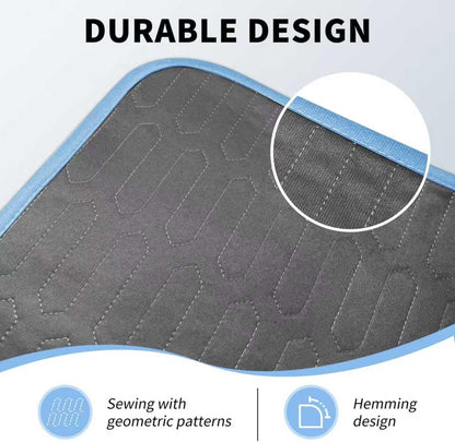 Skiennix Washable Waterproof Bed Pads - Reusable Incontinence Underpads for Kids & Adults | 24" x 36", 2 Pack, Dark Gray