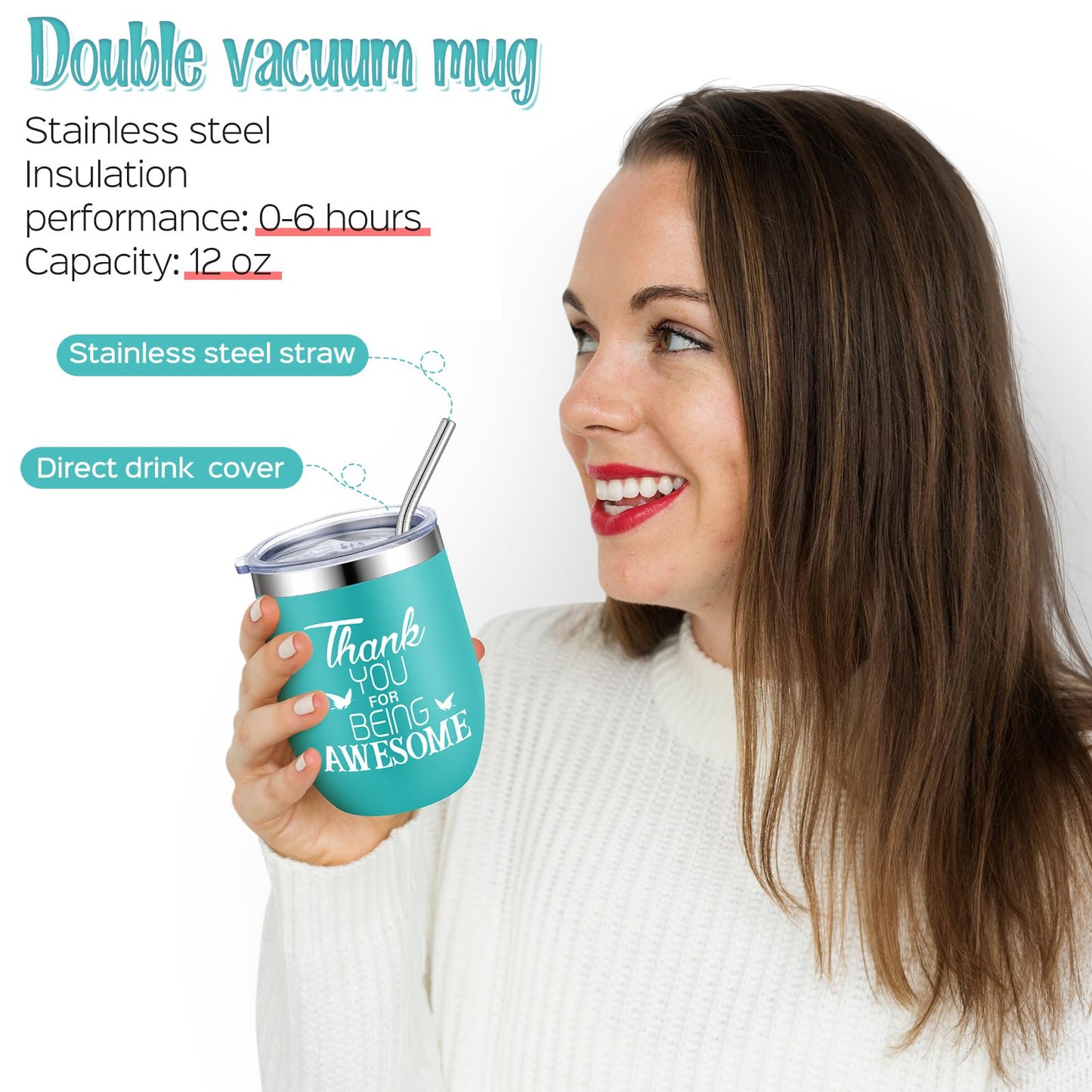 Perthlin Farewell Gifts Coworkers Going Away Gift for Women Lucky Goodbye Box for Coworker Lady Manager Employee(Thank You)