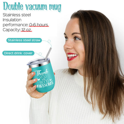 Perthlin Farewell Gifts Coworkers Going Away Gift for Women Lucky Goodbye Box for Coworker Lady Manager Employee(Thank You)