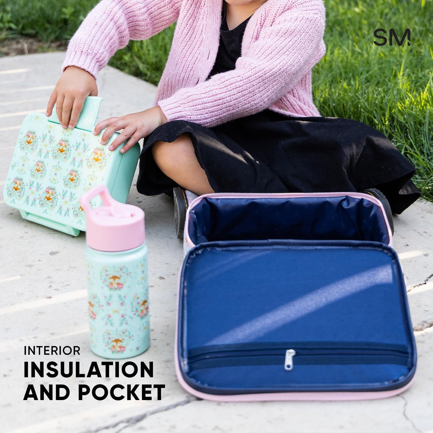 Simple Modern Bluey Kids Lunch Box - Reusable Insulated Meal Container for School | Hadley Collection | Bluey Sky