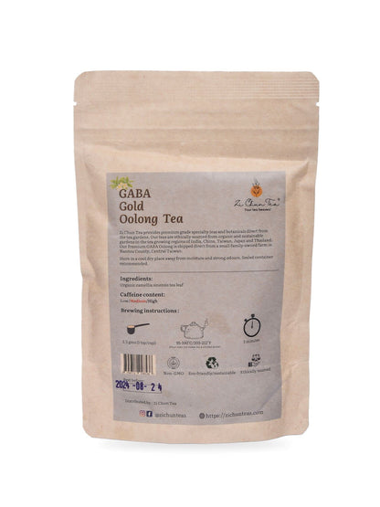 GABA Gold - Organic Oolong Super Tea, Loose Leaf Stress Relief Tea - A Calming and Relaxing Tea for Stress Relief and Moodiness - 3.5 ounces