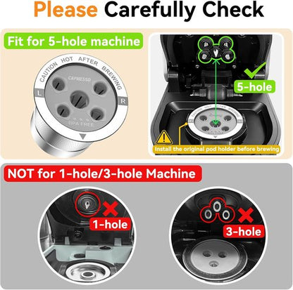 CAPMESSO Reusable K Cups - 2025 Updated Stainless Steel Coffee Pods for Keurig | 4 Pack with Multistream Technology