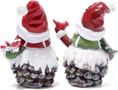 Hodao Handmade Resin Christmas Snowman Decorations - Adorable Indoor Winter Decor | Perfect Holiday Gifts for Family & Friends