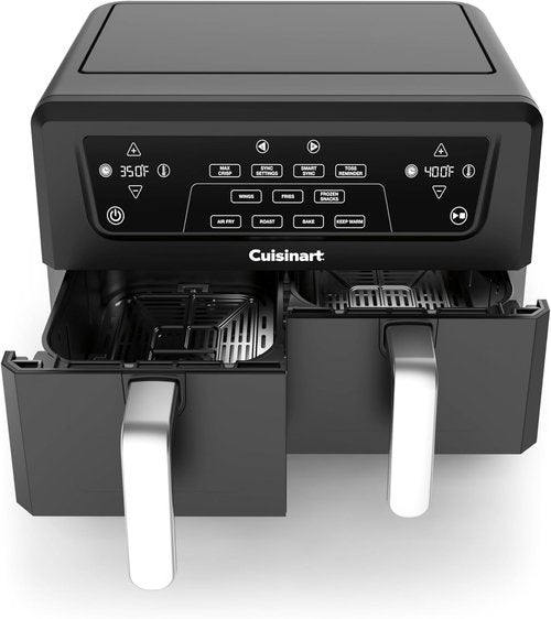 Cuisinart Dual Basket Air Fryer - 11 QT Capacity with 4 Cooking Functions & Sync Finish