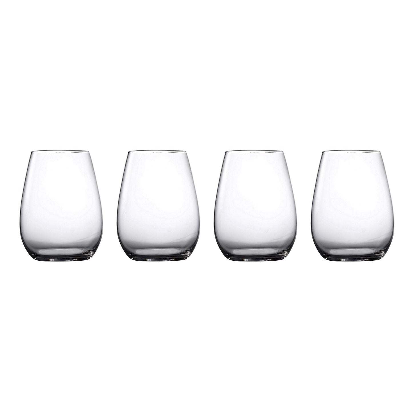 Marquis By Waterford Moments Stemless Wine Glass Set of 4, 4 Count (Pack of 1), Clear