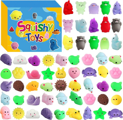 Skiennix Mochi Squishy Toys - 200 Pcs Kawaii Bulk Party Favors for Kids & Teens | Perfect for Easter & Birthdays