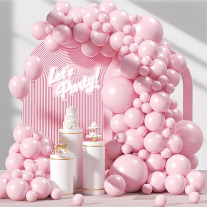 Awenztech Balloon Arch Kit - 120pcs Light Pink Latex Balloons in Various Sizes for Baby Showers & Parties