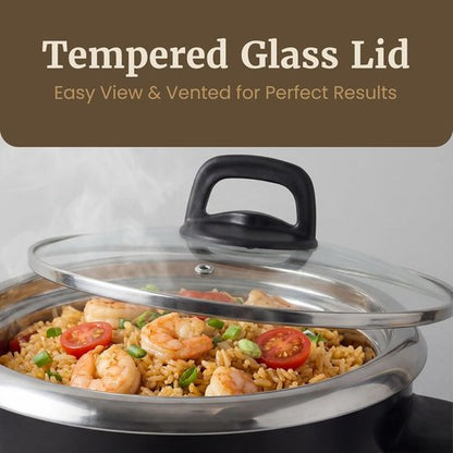 Elite Gourmet Electric Rice Cooker - 10-Cup Capacity with Stainless Steel Inner Pot | Perfect for Soups, Stews, and Grains