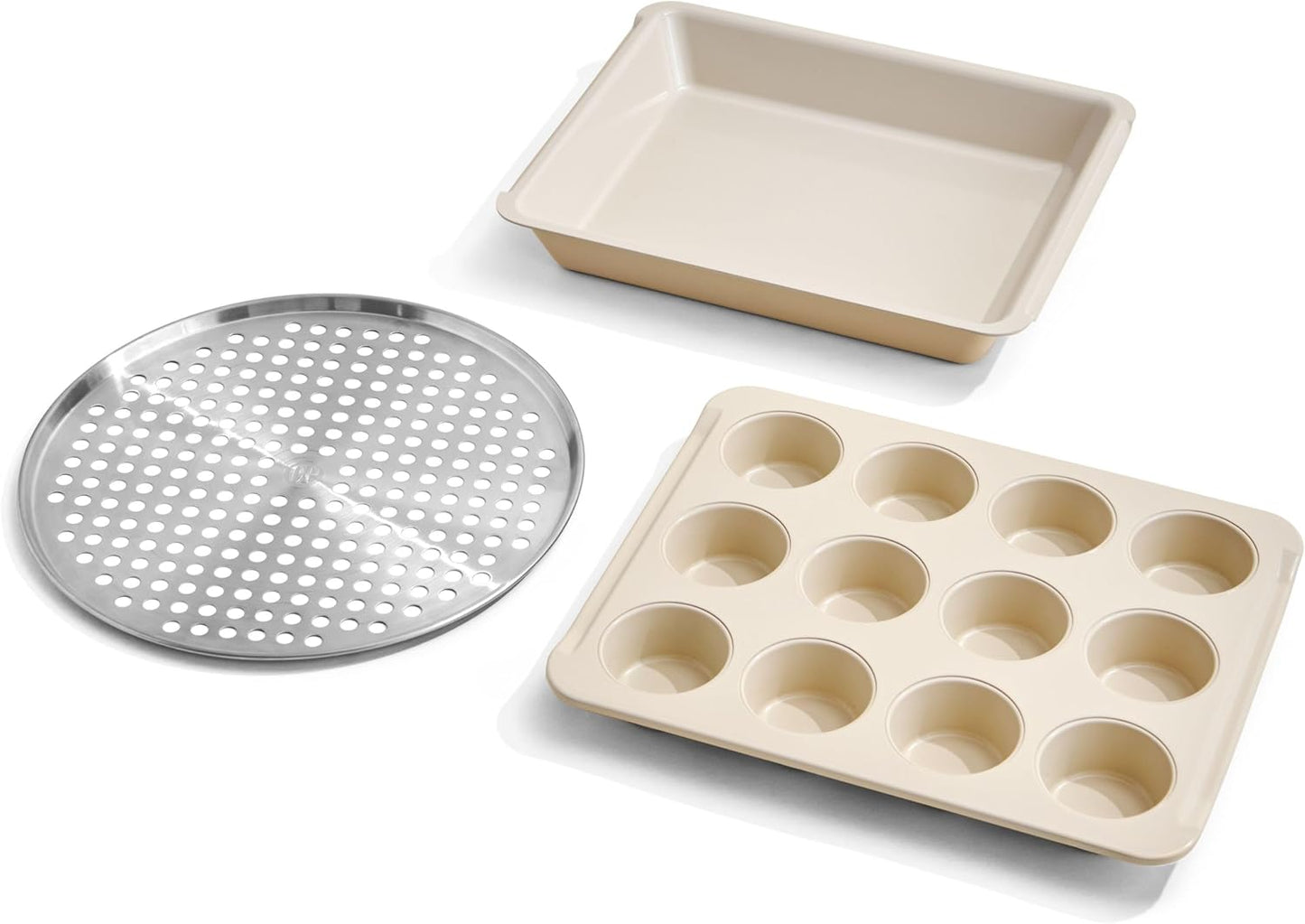Our Place Wonder Oven Pro Chef’s Kit - Non-Toxic Bakeware Set with Roasting Pan & Muffin Pan | Oven Safe to 450°F | Cream