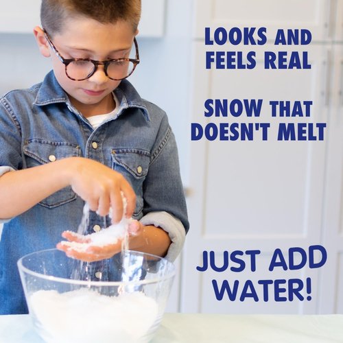 Instant Snow by Snow in Seconds | 3-Pack Artificial Snow - Creates 1 Gallon of Fake Snow Each