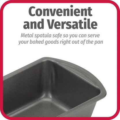 GoodCook Nonstick Loaf Pan - Heavy-Duty Steel Bakeware with Easy-Clean Coating | 8 x 4-Inch, Gray